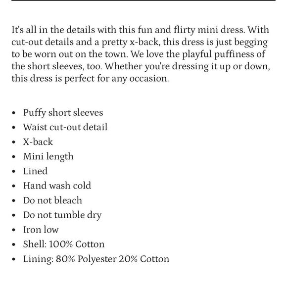 Brand New English Factory Women's Size XS Cut Out Poplin Mini Dress in Black - Picture 13 of 16